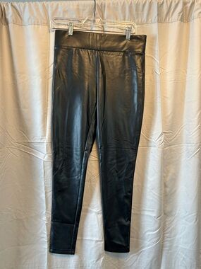 LOFT Black High-Rise Faux Leather Leggings